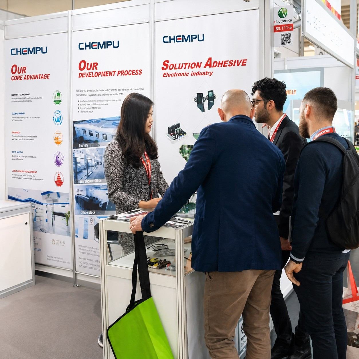 CHEMPU International Customer Partnership at Trade Show