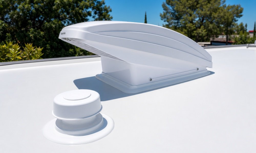 MS Polymer Applied to RV Motorhome Roof and Skylight