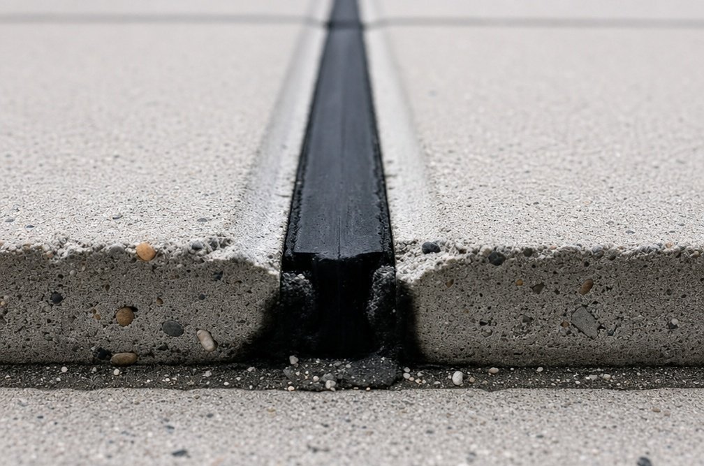 Polyurethane Sealant Applied to Concrete Expansion Joint