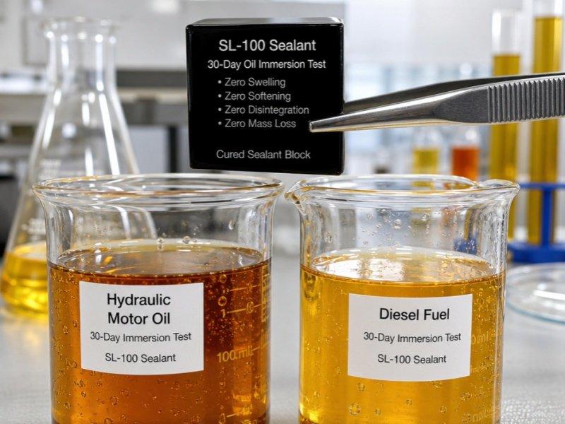 SL-100 Puncture and Oil Chemical Resistance Lab Test