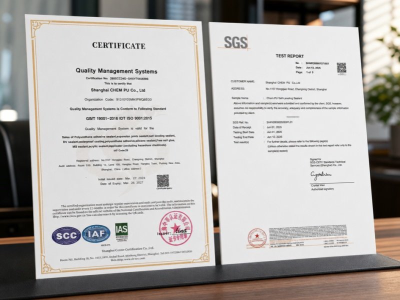 CHEMPU Technical Data Sheets and Test Certificates